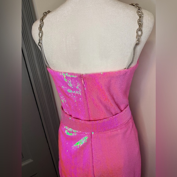 NADINE MERABI Sparkling Pink Jumpsuit - Picture 11 of 13